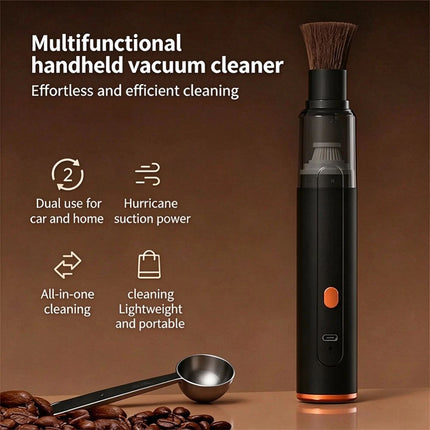 Coffee Grinder Cleaner Mini Vacuum Powerful Suction White USB Charging AU