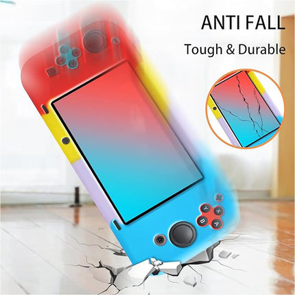 Nintendo Switch Console “Pop It” Stress Relief Case Cover Blue & Pink & Purple & Red
