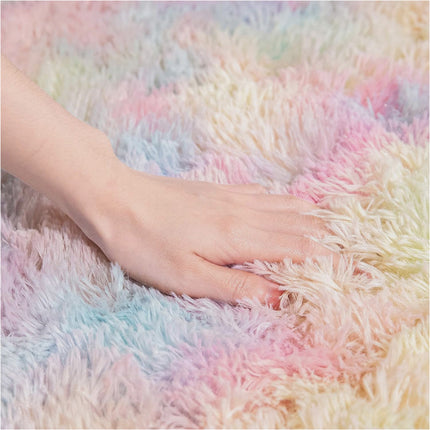 Rainbow 160cm x 230cm Soft Plush Floor Carpet Rug Mat Living Room Bedroom