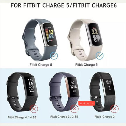 Purple Replacement Bands for Fitbit Charge 5 6 Band Tracker Fitness Strap Wristbands