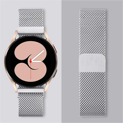 Samsung Galaxy Watch 4  5 Classic 40 44 42 45 46mm Milanese Magnetic Replace Band-Sliver