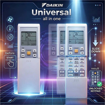 All-in-One Universal Replacement AC Remote Control for Daikin Air Conditioner