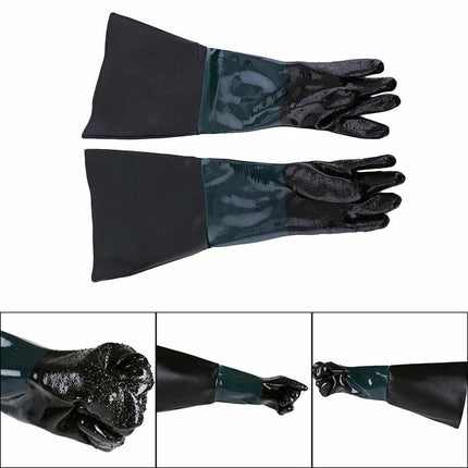 Sandblaster Sandblasting Gloves for Sand Blasting Cabinet Sandblast Glove 1 Pair