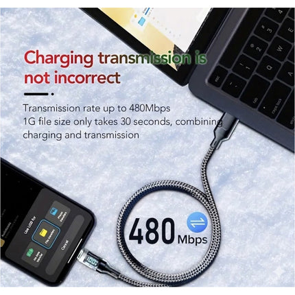 1m Type-C to Type-C Braided 100w Fast Charging Cable Charger Data