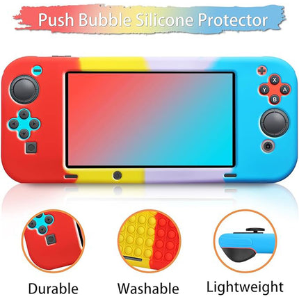 Nintendo Switch Console “Pop It” Stress Relief Case Cover Blue & Pink & Purple & Red