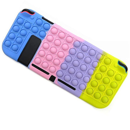 Nintendo Switch Console “Pop It” Stress Relief Case Cover Blue & Pink & Purple & Yellow
