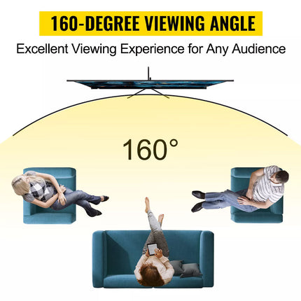 Projector Screen Tripod 100" Portable Movie Screeen Stand 4K Home Cinema