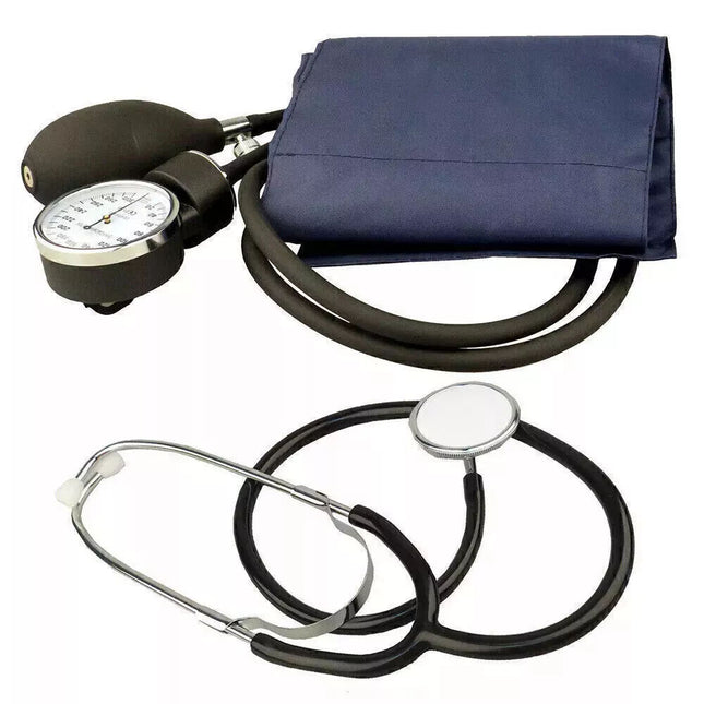 Manual Blood Pressure Monitor BP Cuff Gauge Aneroid Sphygmomanometer Machine Kit