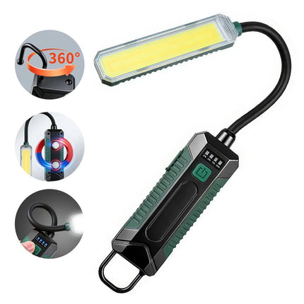 Rechargeable COB LED Work Light Emergency Flashlight Magnetic Handheld Torch USB