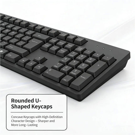 Aikun Bx2510 Wireless Keyboard and Mouse Combo Set 2.4G Cordless Optical for PC