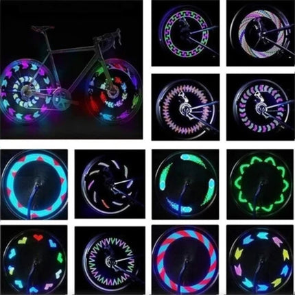 3D Bicycle Spokes LED Light Colorful Wheel Multi-color 16 LED Bike Spokes Lamp