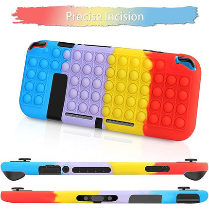 Nintendo Switch Console “Pop It” Stress Relief Case Cover Blue & Pink & Purple & Red