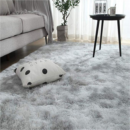Light Grey 160cm x 230cm Soft Plush Floor Carpet Rug Mat Living Room Bedroom