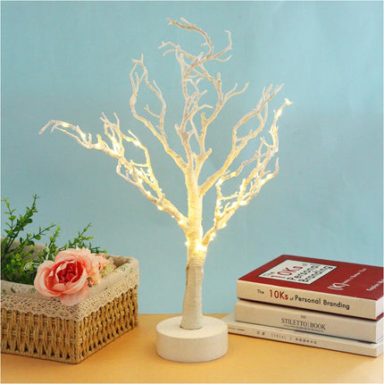 LED Floor Lamp for Home Decoration Party Shining Branch Christmas White Birch