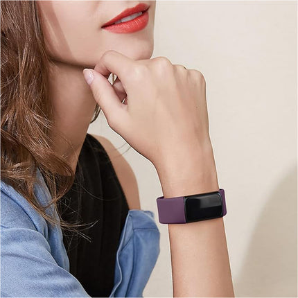 Purple Replacement Bands for Fitbit Charge 5 6 Band Tracker Fitness Strap Wristbands