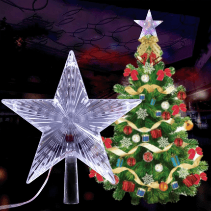 24CM 31 LED Multi-Effect Christmas Tree Top Star