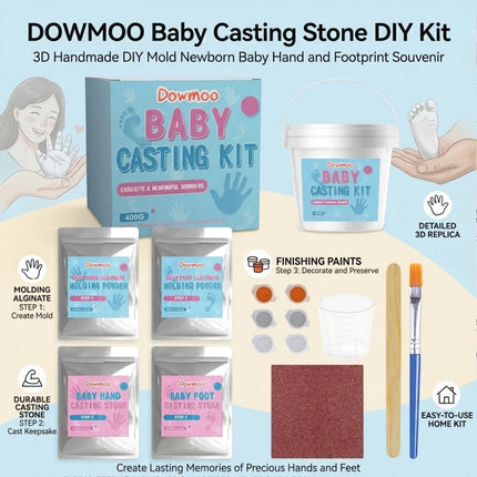 Hands and Feet Keepsake Mould Kit, 3D Memory Craft Souvenir Set