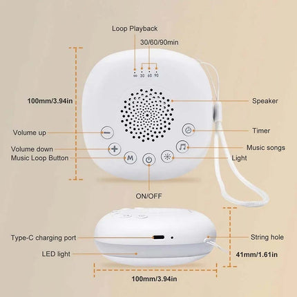 White Noise Machine Sleep Sound Therapy Relaxation For Adults Nature Sounds