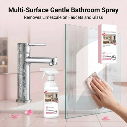 2Pcs Multi Purpose Bathroom Cleaner Spray,Limescale Remover,Mild Formula,Fresh Scent