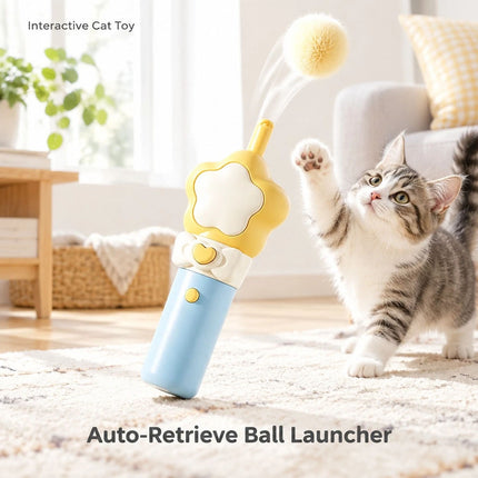 Automatic Retractable Electric Cat Toy Interactive Indoor Pet Teaser For Cat Dog
