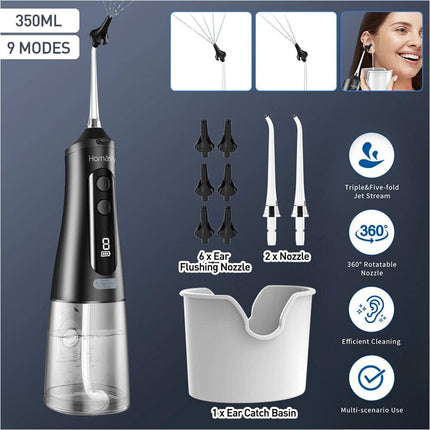 Electric Water-Powered Ear Cleaning Kit Portable Ear Care Tool with Irrigation System