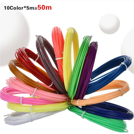 50M PLA 3D Pen Printer Filament Refills 1.75mm Printing Drawing Accessories