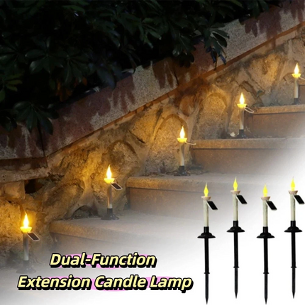4PCS Solar Candle Light Led Candles Flameless Outdoor Garden Light Garden Home Decor