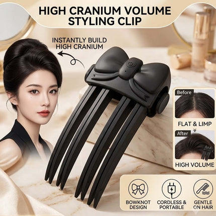 Electric Cordless Heated Hair Volume Clip - Root Clips for Curly Hair Volume Black