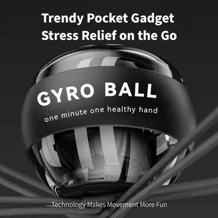 GYRO BALL Forearm Wrist Arm Exercise Gyroscopic Ball LED High Quality