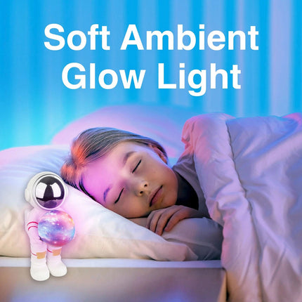 Laser Astronaut Bluetooth Speaker with Glow Light for Bedroom Decor