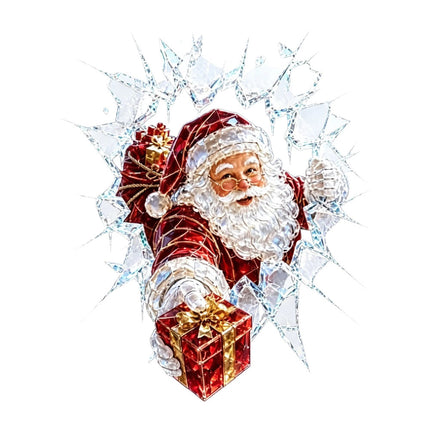 New Santa Claus Christmas Window Glass Sticker Decal Mural Home Decoration Wall Stickers