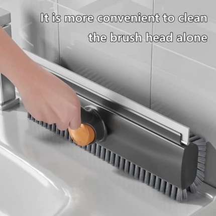 3-in-1 Long Handle Floor Scrub Brush 360° Rotation Head Scrubber for Bathroom