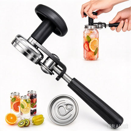 Manual Can Sealer Stainless Steel Sturdy Leakproof Food Preservation for 55mm