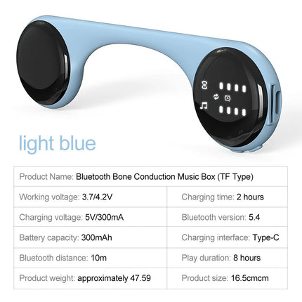 Under-Pillow Bone Conduction Sleep Speaker Bluetooth 5.4, White Noise,Sleep Aid Grey