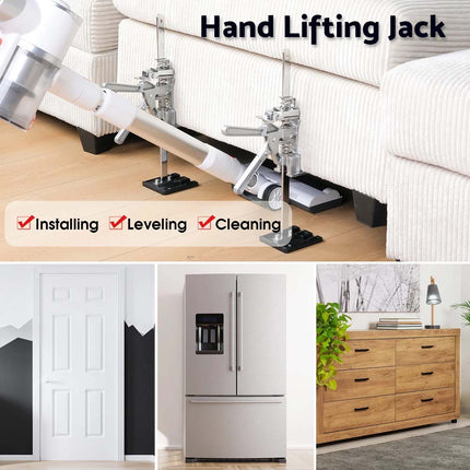 2-in-1 Hand Lifting Jack Tool Labor 360KG Saving Arm Lifter for Heavy Furniture
