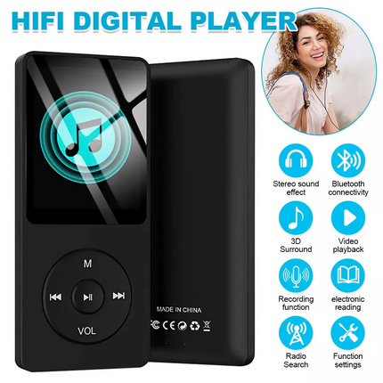 MP3 Player with Bluetooth 5.0 Portable Digital Lossless Music MP3 MP4 Player