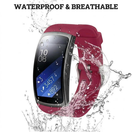Samsung Smart Wristband Gear Fit 2 Pro/Fit2 Band Sport Silicone Wrist Strap Vermilion