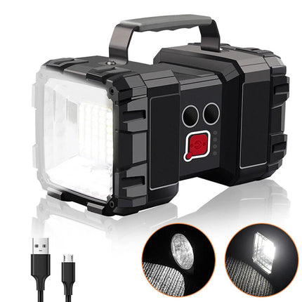100000LM LED Searchlight Spotlight USB Rechargeable Hand Torch Work Light Lamp