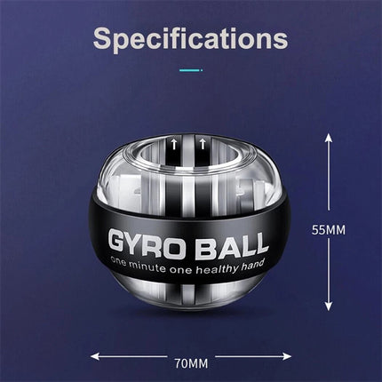 Auto Start LED Wrist Ball Gyro Arm Hand Trainer for Daily Exercise