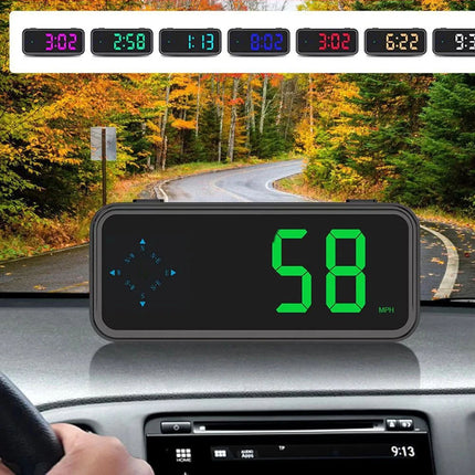 Mini LED Digital Speedometer  Car HUD Head Up Display MPH/KMH Universal