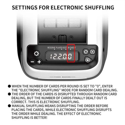 Automatic Card Shuffler and Dealer, 2 in 1 360° Rotating Card Shuffling+Dealing