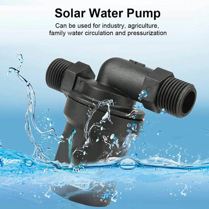 12V Cold Hot Water Pump Solar Circulation Brushless Motor 1/2" Couplers 800L/H