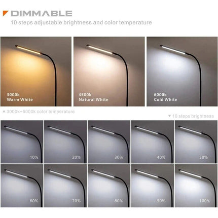 LED Floor Lamp 360° Adjustabe Standing Light Reading Eyelash Gooseneck Light AU