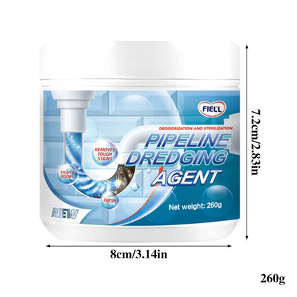 2X Crystal Lye Drain Opener Powder, All-Purpose Drain Cleaner for Kitchen