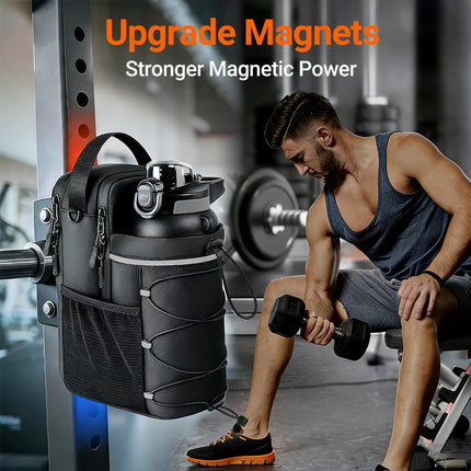 Portable  Gym Bag Water Bottle Holder Crossbody Sling Chest Bag Workout