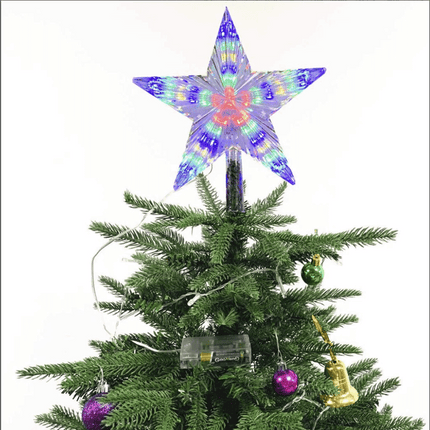 24CM 31 LED Multi-Effect Christmas Tree Top Star