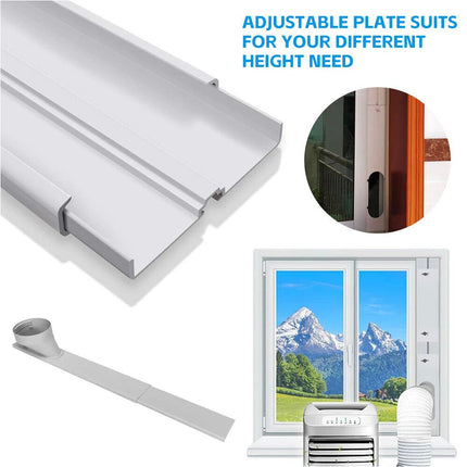 Portable Air Conditioner Spare Parts Gob+Window Slide Kit Plate +Hose 15cm 1.8M