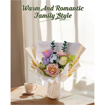 Spring Time Bouquet 3D Puzzle Flowers DIY 3D Building Model Kit Home Decor
