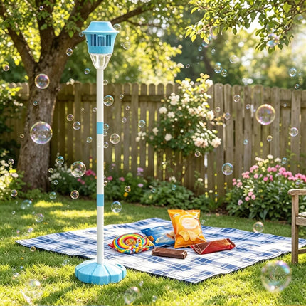 Bubble Torch Garden Lamp Automatic Bubble Maker Stand Bubble Machine Outdoor