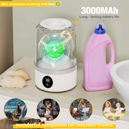 1L Underwear Washer Rechargeable Mini Washing Machine Cordless Laundry Machine